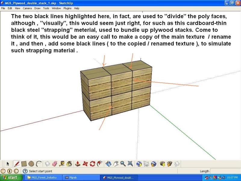 Lumber / paper stack dimensions